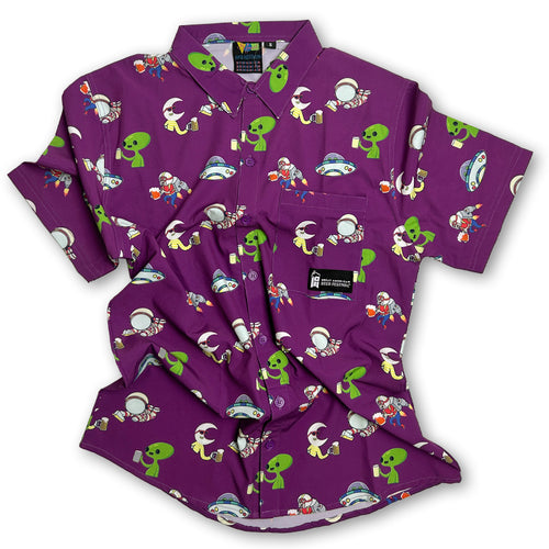 2025 GABF Stretch Button Down Shirt - Purple