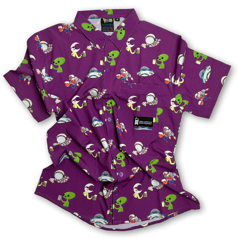 2025 GABF Stretch Button Down Shirt - Purple