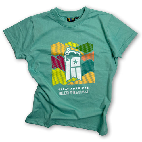 2025 GABF T-shirt Ladies Mtn Teal