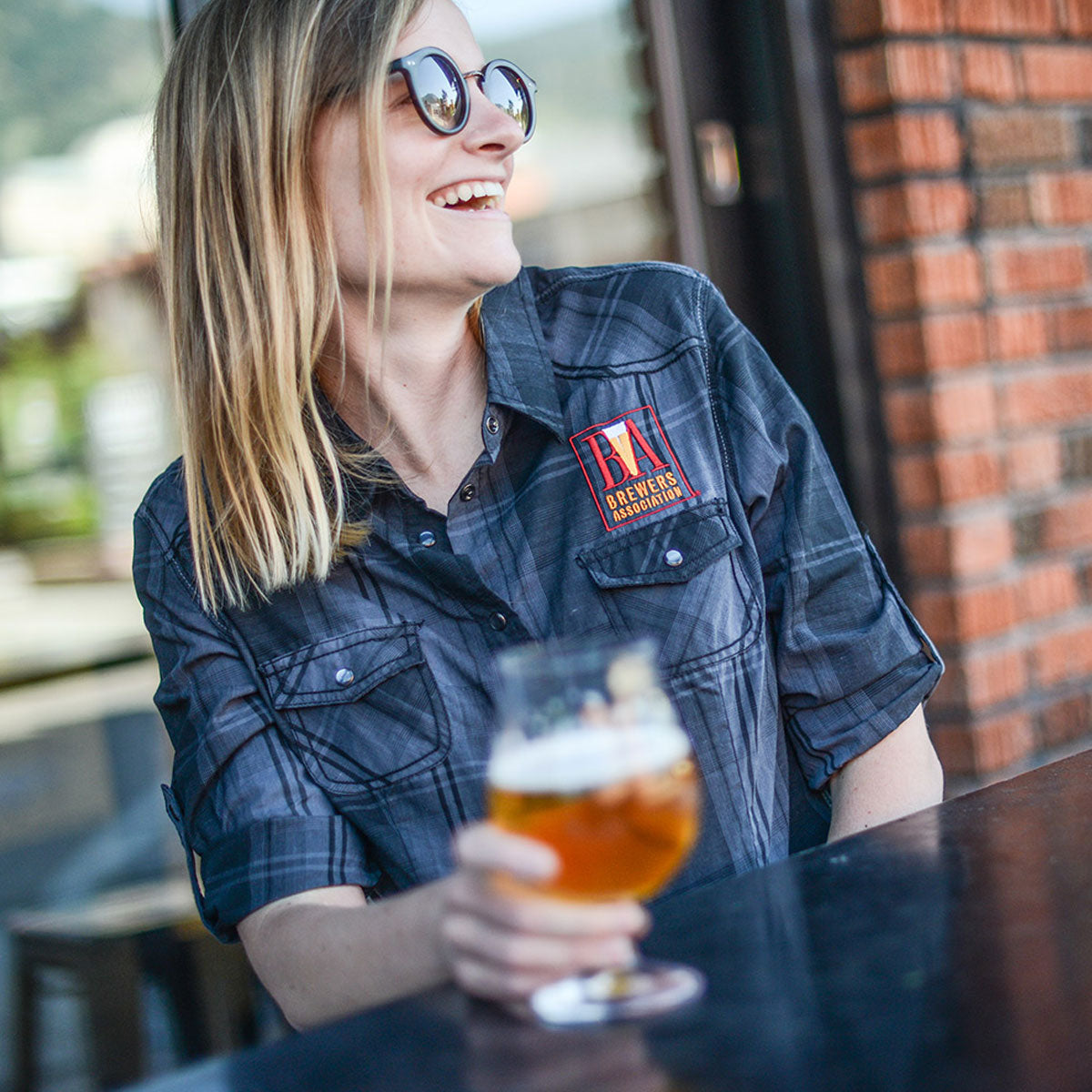 Brewers Association Women's Plaid Work Shirt – Brewers Publications